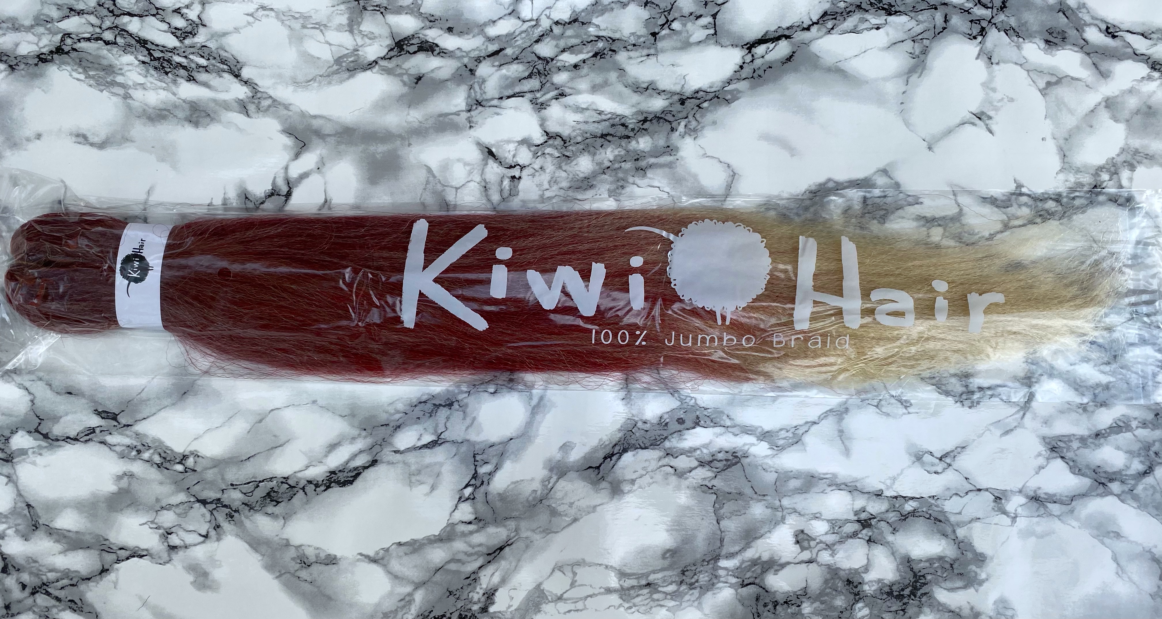 100% Jumbo Braid - 118-613 - bordo -> blond