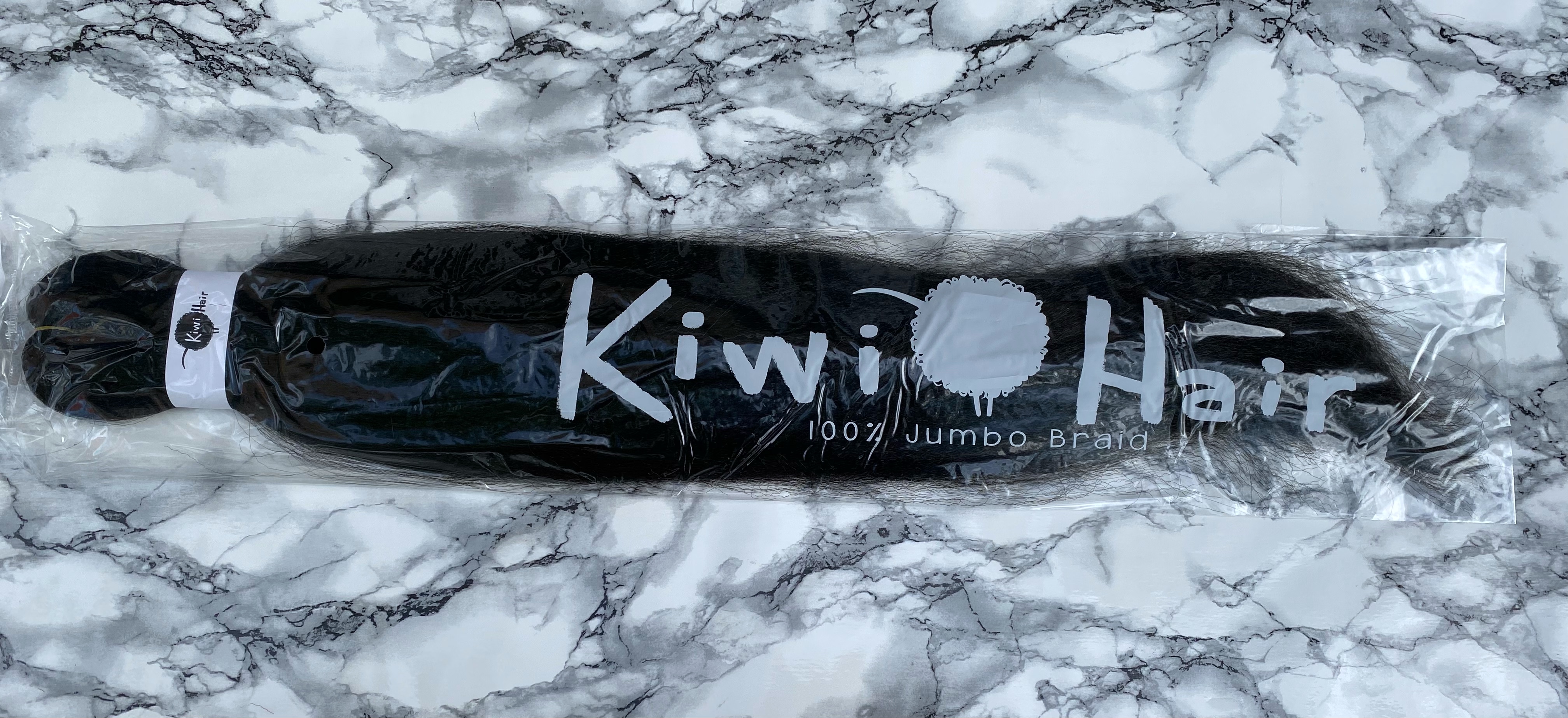 100% Jumbo Braid - 1 - černá