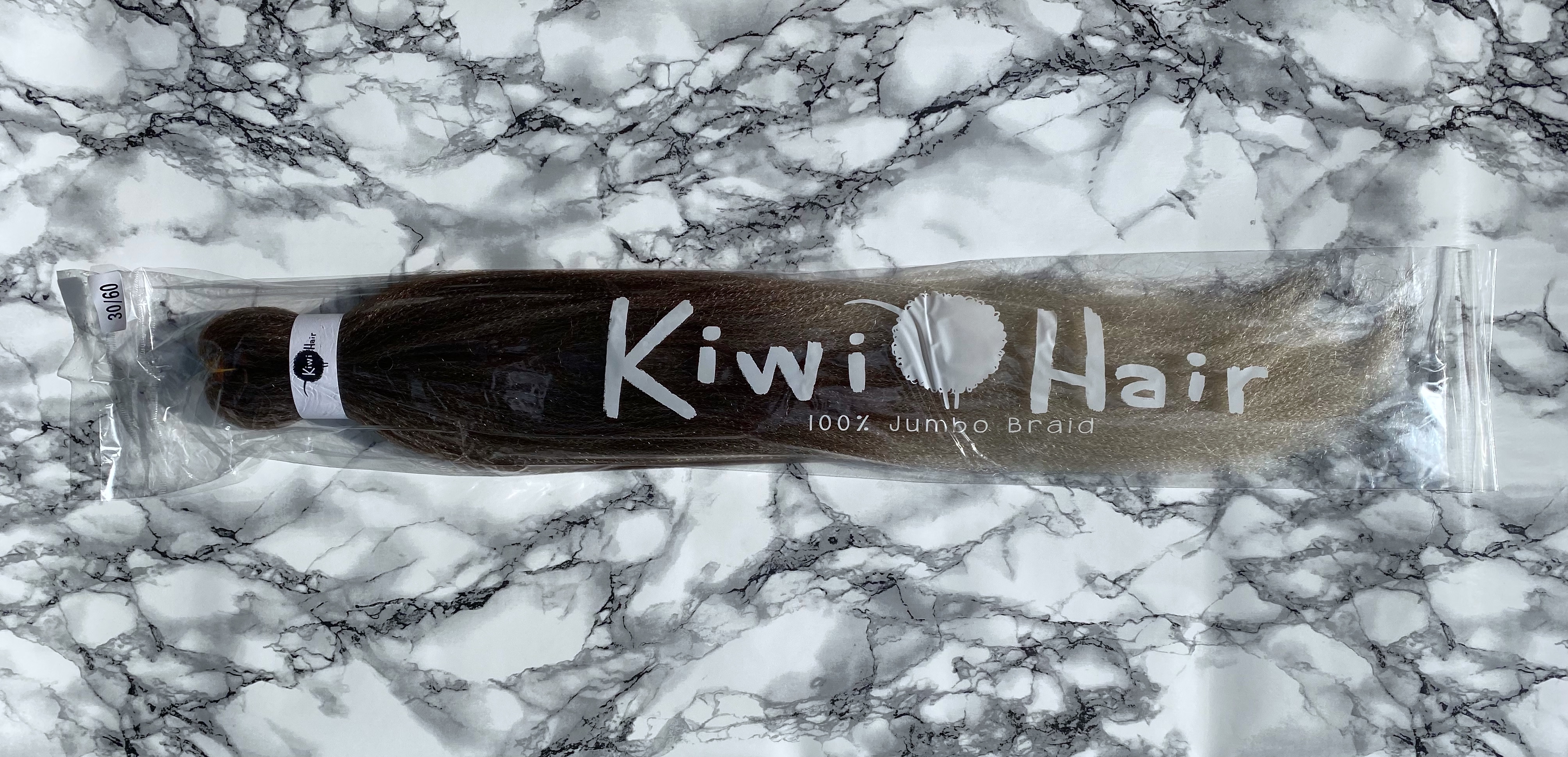 100% Jumbo Braid - 30-60 - hnědá -> šedá