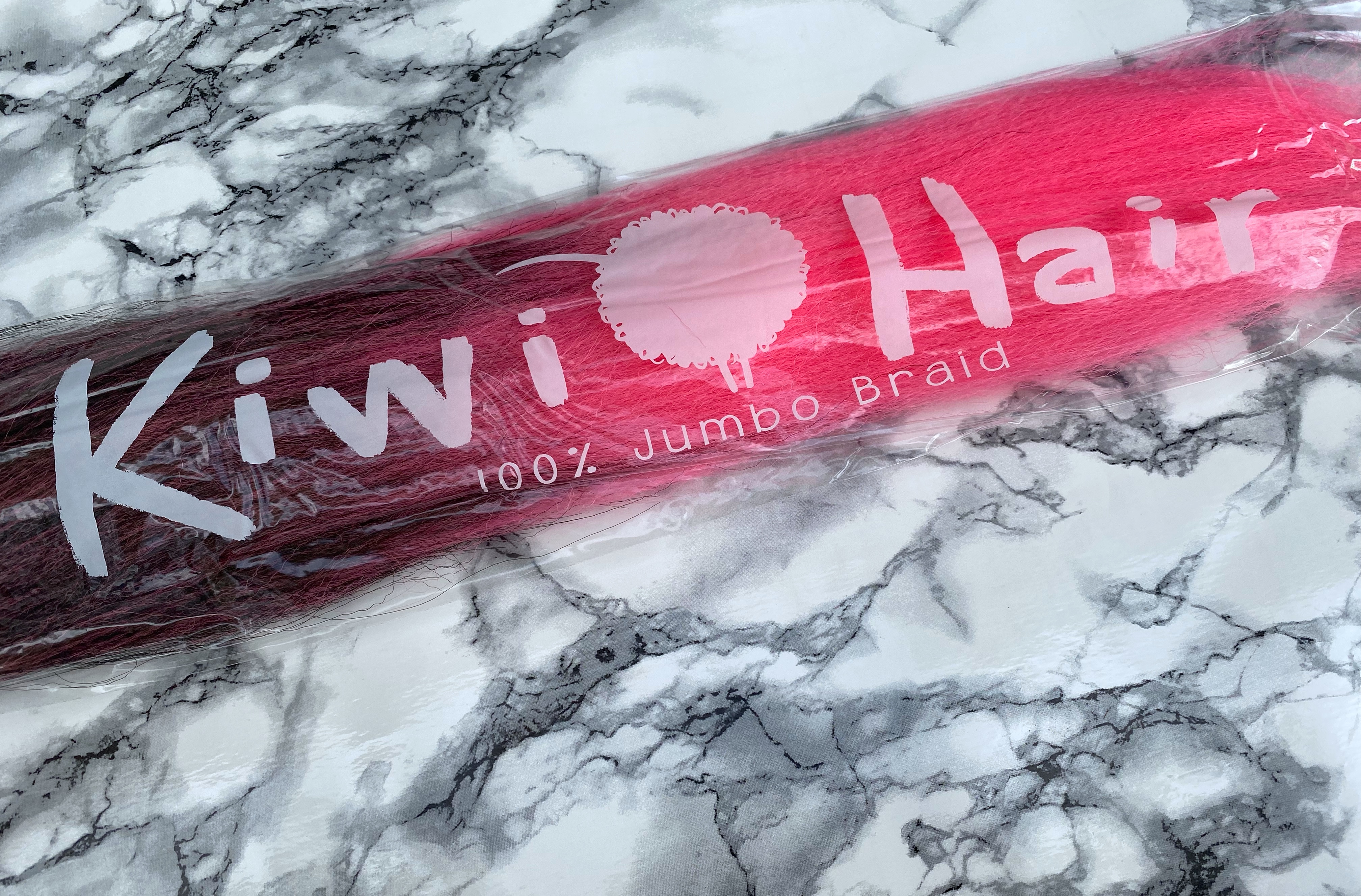 100% Jumbo Braid - 1-KAP - černá -> růžová