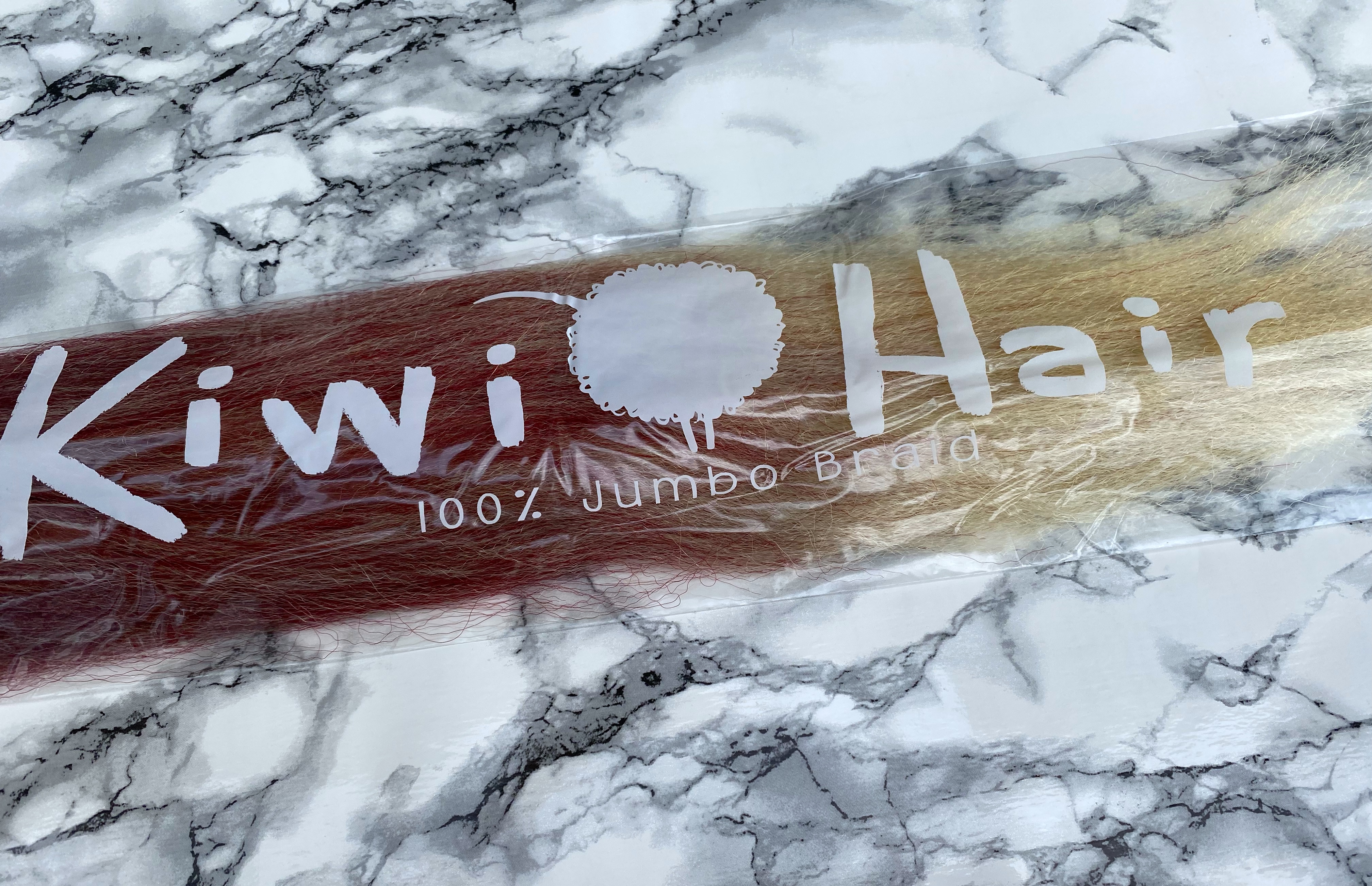 100% Jumbo Braid - 118-613 - bordo -> blond