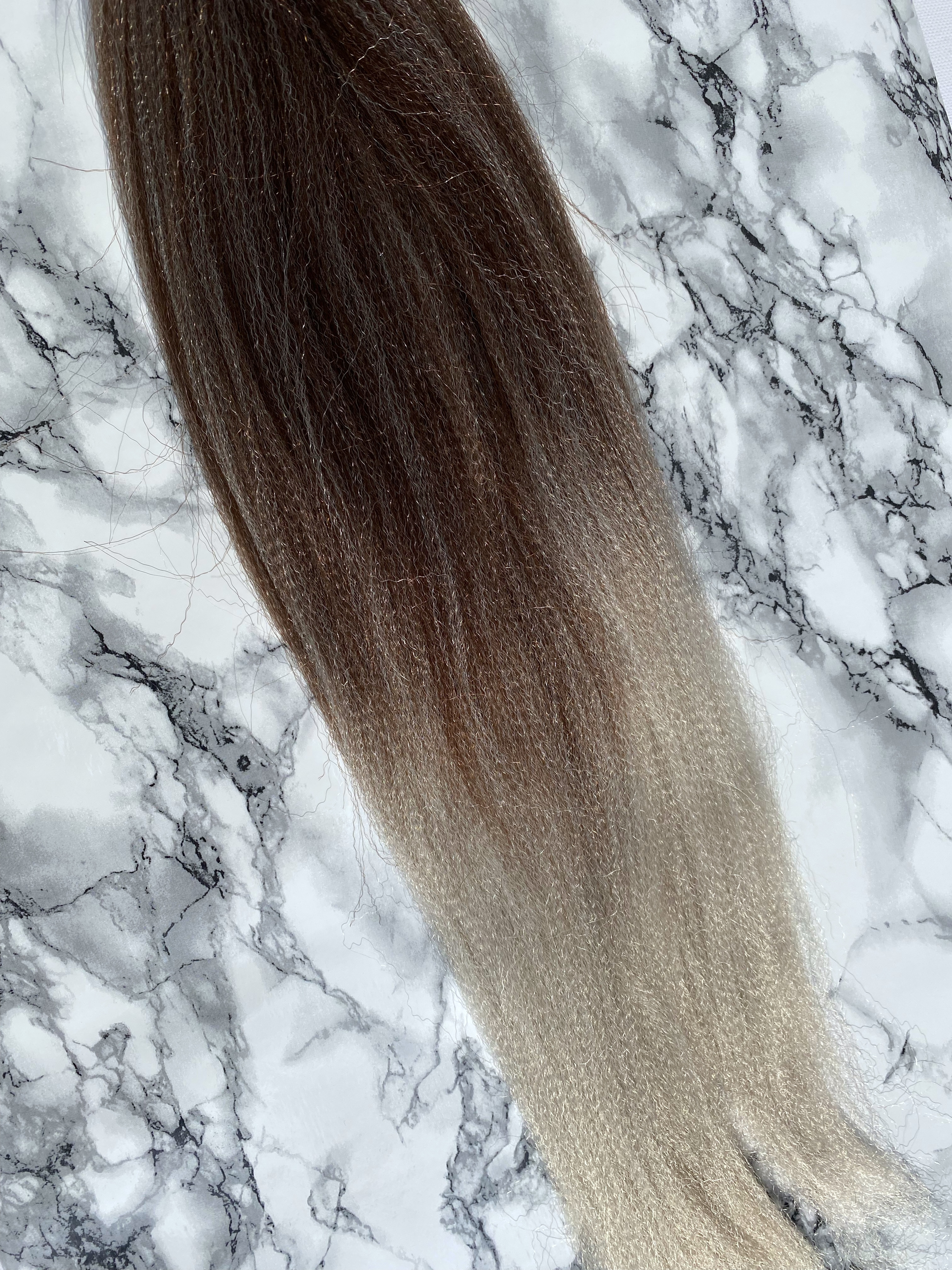 100% Jumbo Braid - 30-60 - hnědá -> šedá