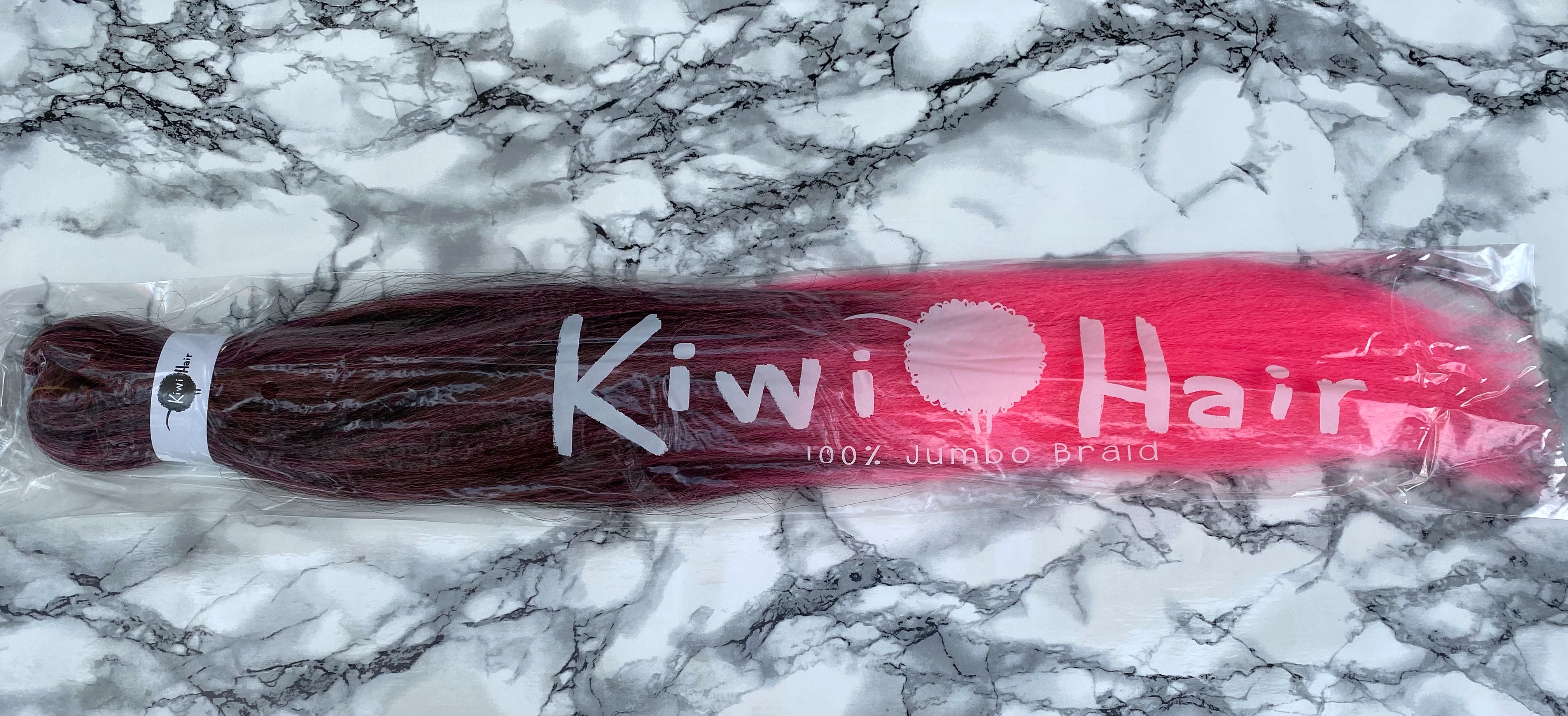 100% Jumbo Braid - 1-KAP - černá -> růžová