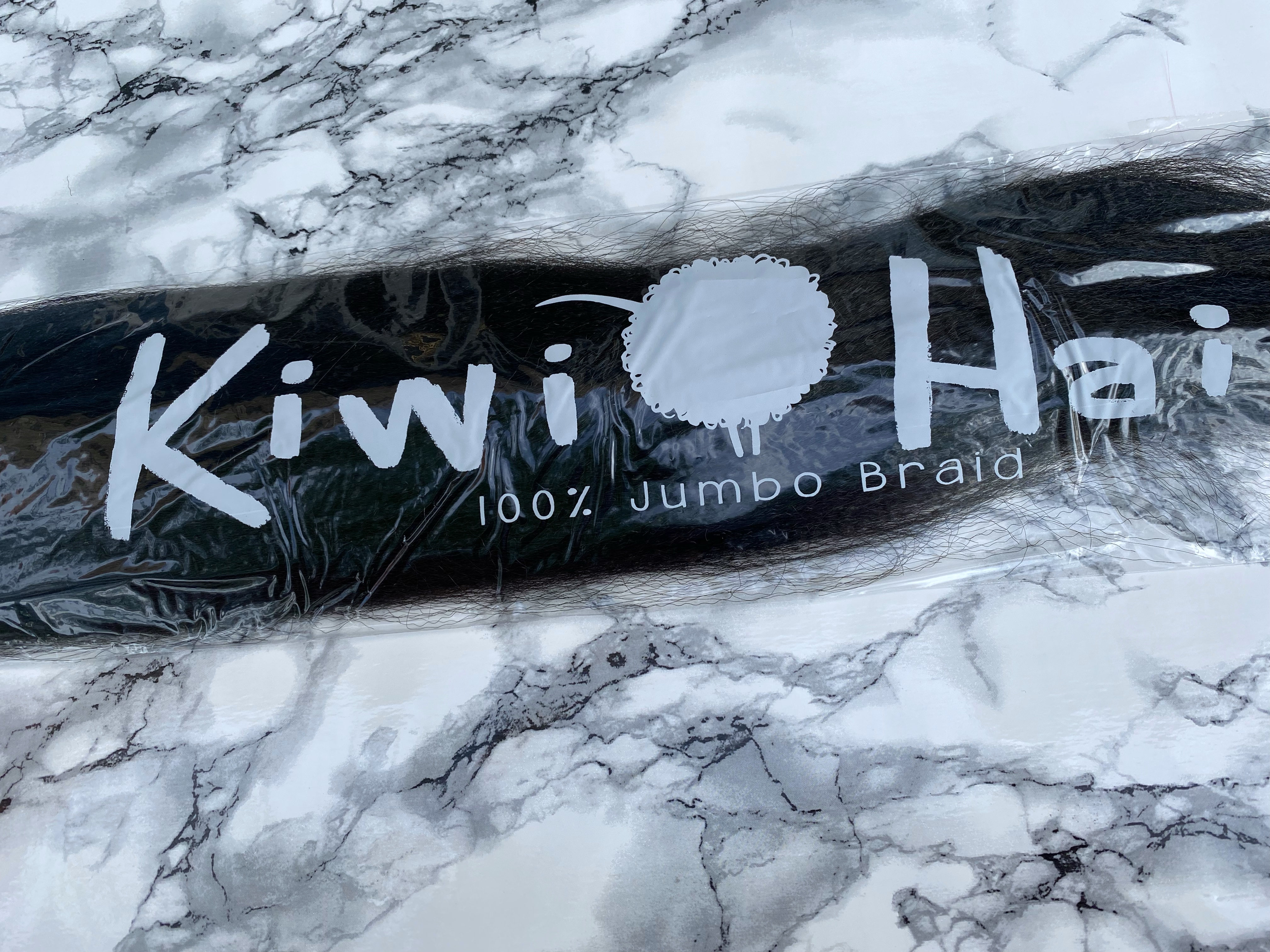 100% Jumbo Braid - 1 - černá