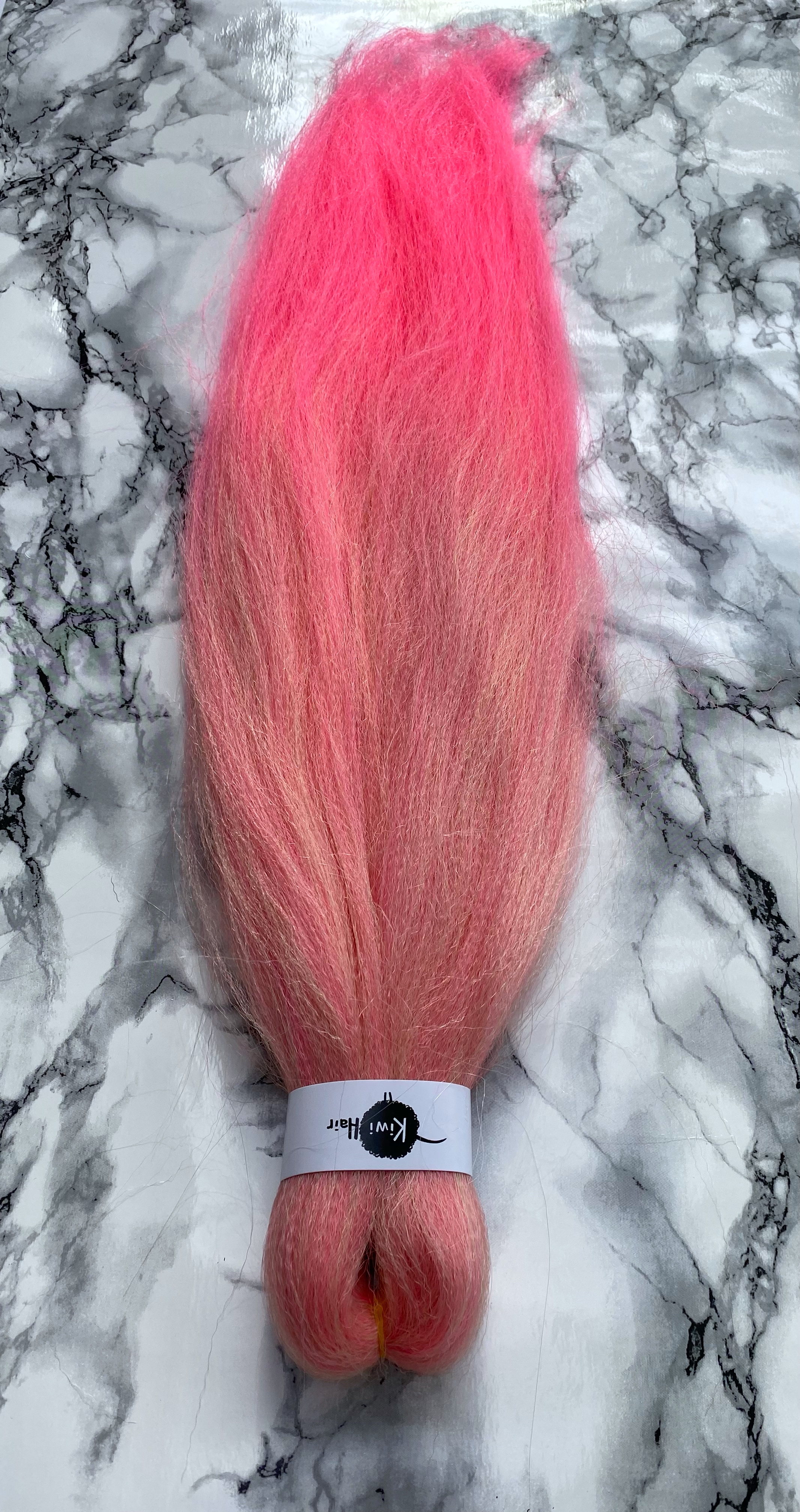 100% Jumbo Braid - 613-KAP - blond -> růžová