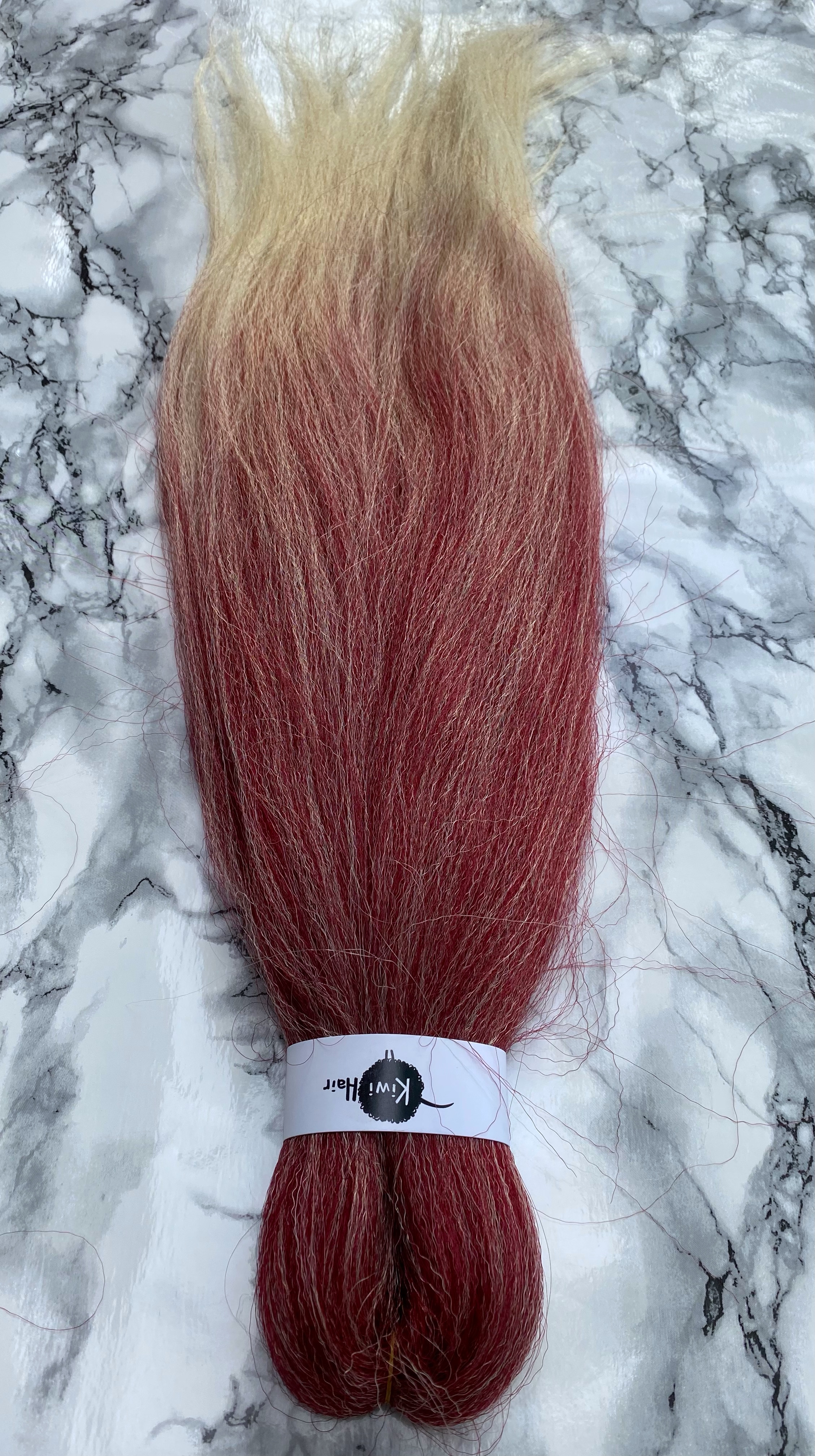 100% Jumbo Braid - 118-613 - bordo -> blond