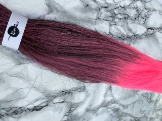 100% Jumbo Braid - 1-KAP - černá -> růžová