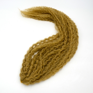 Brazilský vlnitý Kanekalon - 24# - žlutá tmavá