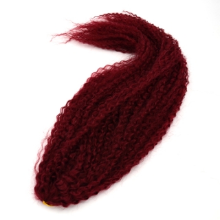 Brazilský vlnitý Kanekalon - 900# - bordo tmavá