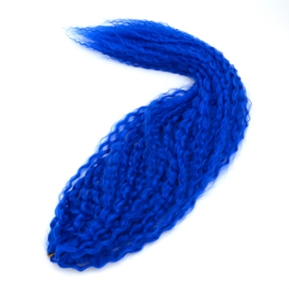 Brazilský vlnitý Kanekalon - Blue - modrá