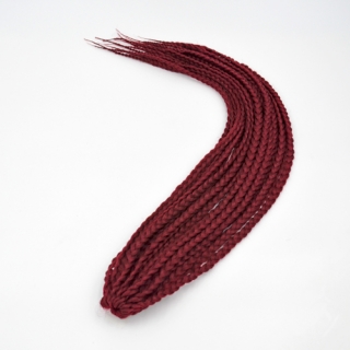 Box Braids - A19 - červená tmavá