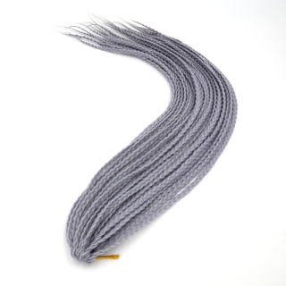 Box Braids - A40 - modrošedá