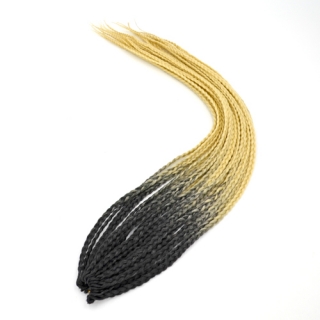 Box Braids - B34 - černá -> blond