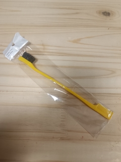 Hřeben - na baby vlásky - žlutý